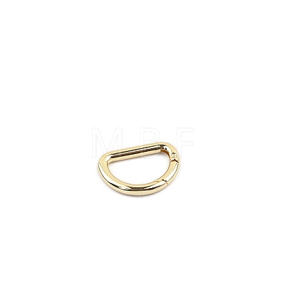 D-shaped Zinc Alloy Spring Ring Clasps PW-WGC1CD5-02-1