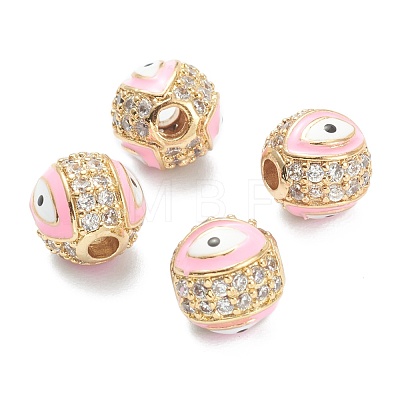 Brass Micro Pave Cubic Zirconia Charms ZIRC-A019-16G-A01-1