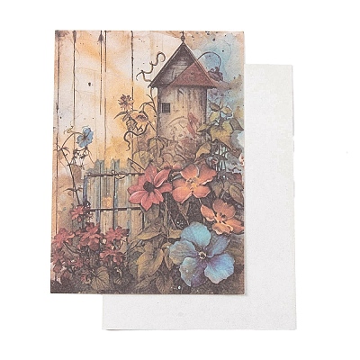 30Pcs 15 Styles Vintage Floral Scrapbook Paper Pads DIY-P083-A01-1
