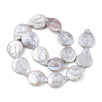 Natural Baroque Pearl Keshi Pearl Beads Strands PEAR-S016-006-1-1