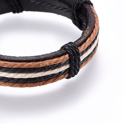 Leather Cord Bracelets BJEW-F347-14-1