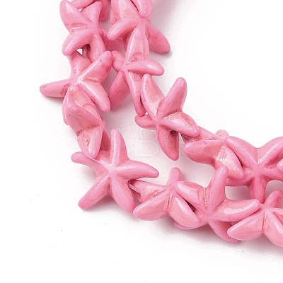 Synthetic Turquoise Dyed Beads Strands G-B184-C03-02-1