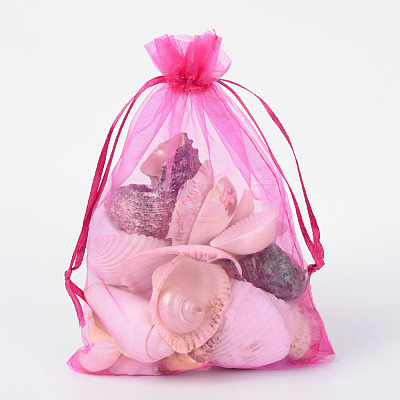 Organza Gift Bags with Drawstring OP-R016-13x18cm-07-1