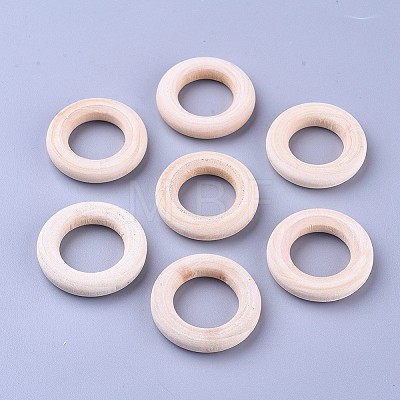 Unfinished Wood Linking Rings LS-WOOD-F002-01-30mm-1