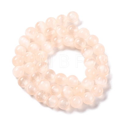 Natural Selenite Beads Strands G-C142-01B-08-1