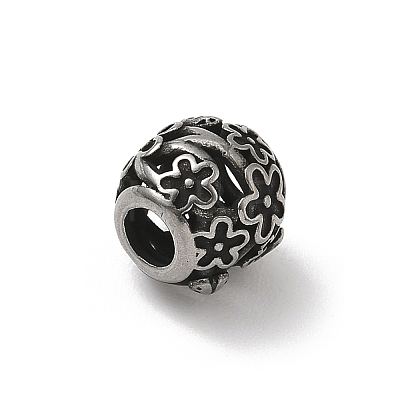 304 Stainless Steel European Beads STAS-H238-09H-AS-1