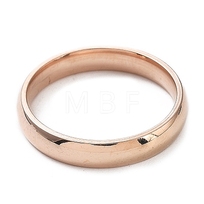 Ion Plating(IP) 304 Stainless Steel Flat Plain Band Rings STAS-I160-C-RG-1