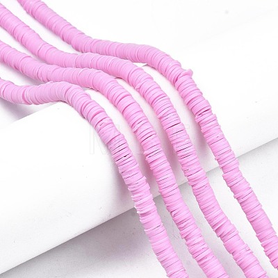 Handmade Polymer Clay Beads Strands CLAY-R089-6mm-057-1