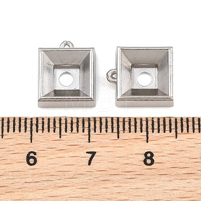 304 Stainless Steel Charm Rhinestone Settings SA-CBAC865-07C-P-1