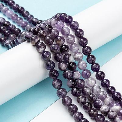 Natural Gemstone Beads Strands G-S030-7.5mm-1