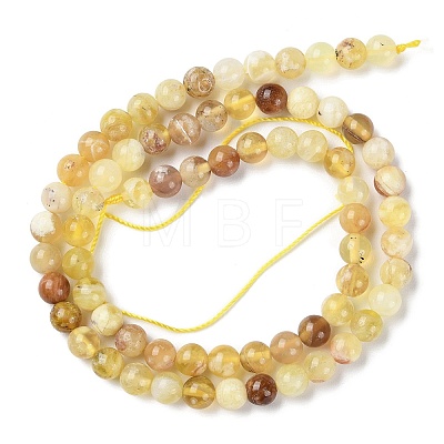 Natural Yellow Opal Beads Strands G-Q1001-A01-01-1