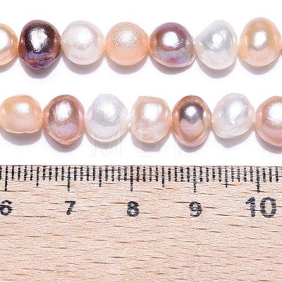 Natural Cultured Freshwater Pearl Beads Strands PEAR-T003-10-1