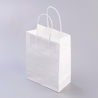 Pure Color Kraft Paper Bags AJEW-G020-D-03-1