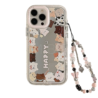 Cat Mirrored Axrylic Mobile Phone Cover PW-WG472D8-10-1