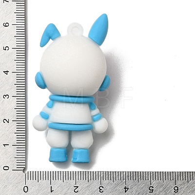 Rabbit Spaceman PVC Plastic Cartoon Big Pendants PVC-G005-01B-1