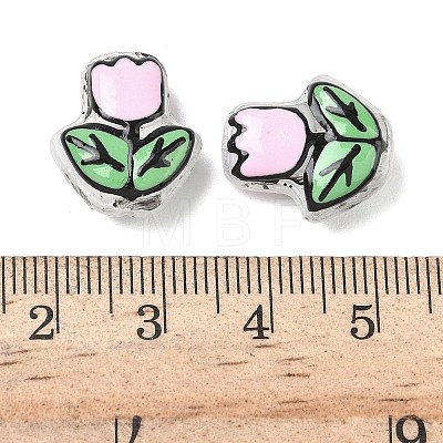 Transparent Glass Enamel Beads LAMP-C023-01D-1