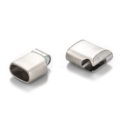 Tarnish Resistant 316 Surgical Stainless Steel Magnetic Clasps with Glue-in Ends STAS-F269-01MP-1