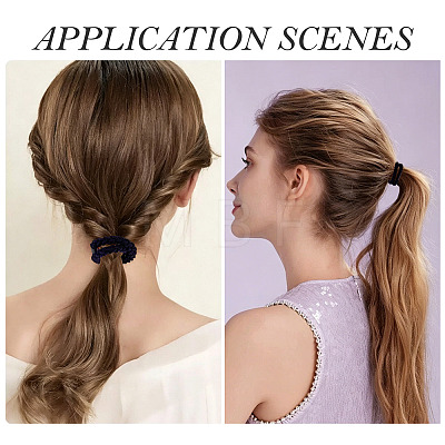 Polyester Hair Accessories OHAR-TADJ0099-01-1