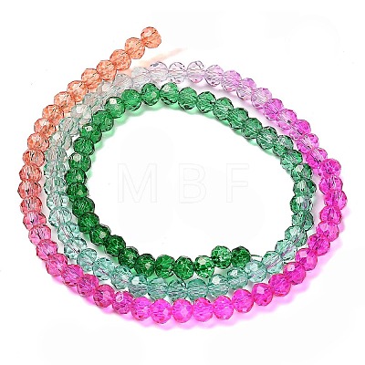 Transparent Painted Glass Beads Strands LS-DGLA-A034-T3mm-A03-1