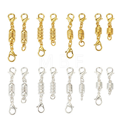 Kissitty 32 Sets 16 Styles Brass Magnetic Clasps KK-KS0001-28-1