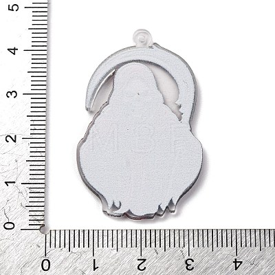 Halloween Theme Opaque Acrylic Pendants OACR-M019-01B-1