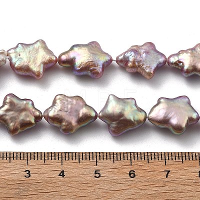 Natural Baroque Keshi Pearl Beads Strands PEAR-P064-04B-04B-1