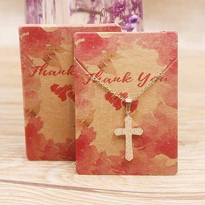 Cardboard Necklace Display Cards CDIS-F002-04A-1