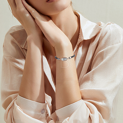 1Pc 304 Stainless Steel Perfume Diffuser Column Link Bracelets BJEW-FG0001-08A-1
