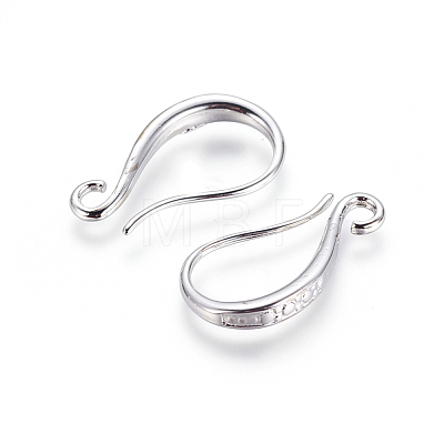 Brass Earring Hooks X-KK-G365-17P-1
