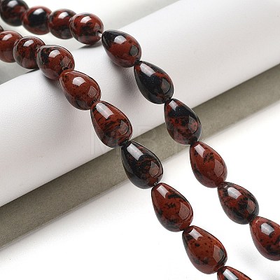 Natural Mahogany Obsidian  Beads Strands G-B106-A17-02-1