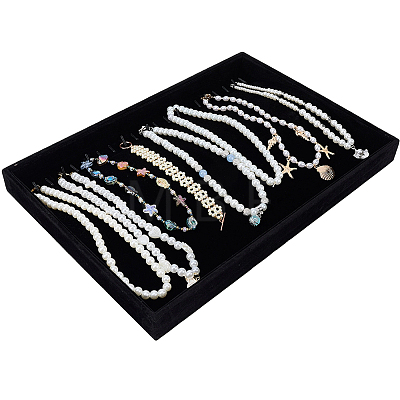 Velvet Necklace Display Organizer Trays NDIS-WH20007-02B-1