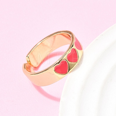 Brass Cuff Open Rings RJEW-C164-01A-G-1