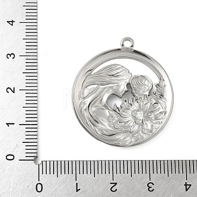 304 Stainless Steel Pendants STAS-D376-31P-1