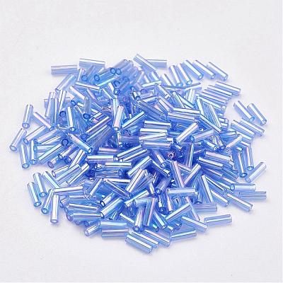 Glass Bugle Beads SEED-E001-9mm-166-1