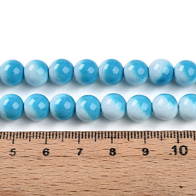 Baking Paint Glass Beads X1-DGLA-N012-8mm-05-1
