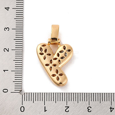 Brass Micro Pave Cubic Zirconia Pendants KK-C076-29Y-G01-1