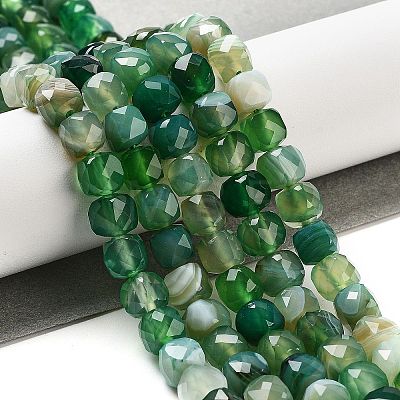 Natural Agate Dyed Beads Strands G-H028-A08-03-1