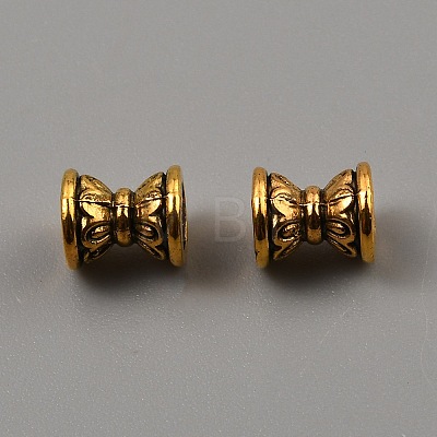 Tibetan Style Alloy Bead Caps FIND-WH0291-09A-AG-1