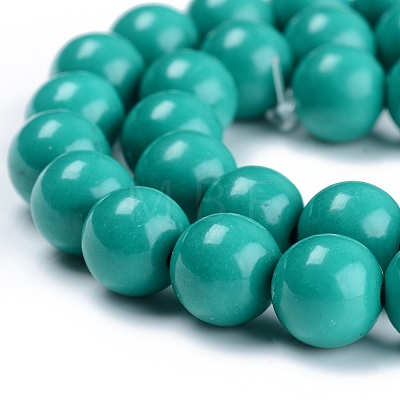 Dyed Natural Mashan Jade Beads Strands DJDA-E266-6mm-01-1
