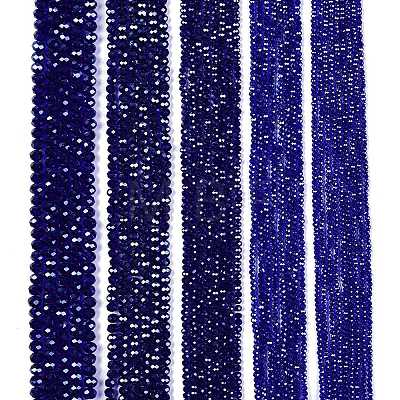 Electroplate Glass Beads Strands EGLA-A044-T3mm-A06-1