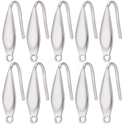 80Pcs 316 Surgical Stainless Steel Earring Hooks STAS-SC0005-65-1