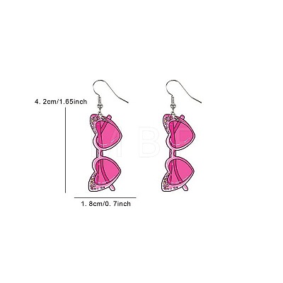 Acrylic Dangle Earrings FS-WG15EBF-05-1