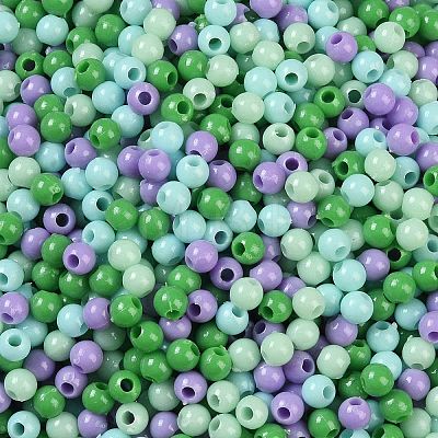 Opaque Acrylic Beads OACR-H118-07A-06-1