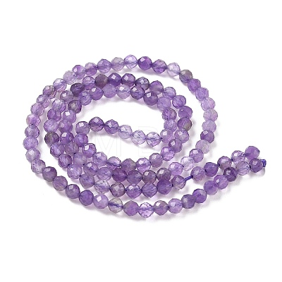 Grade A Natural Amethyst Beads Strands G-A129-3mm-E02-1