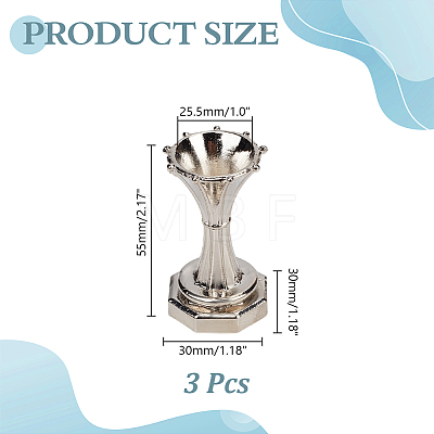 Alloy Crystal Ball Holders AJEW-WH0752-668P-1