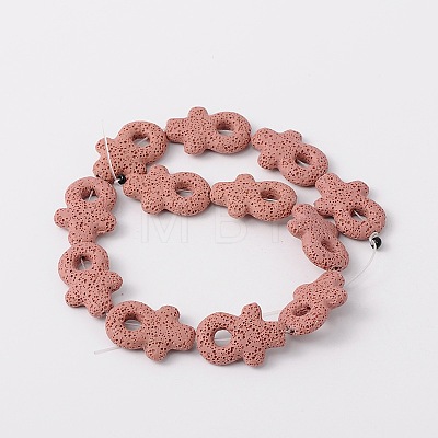 Synthetic Lava Rock Bead Strands G-N0094-19-1
