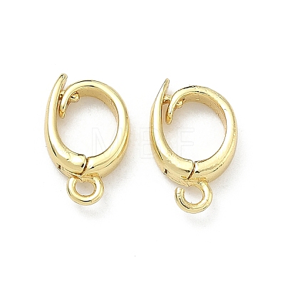 Brass Twister Clasps KK-D229-21G-1