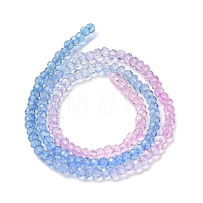 Transparent Painted Glass Beads Strands DGLA-A034-T2mm-A08-1