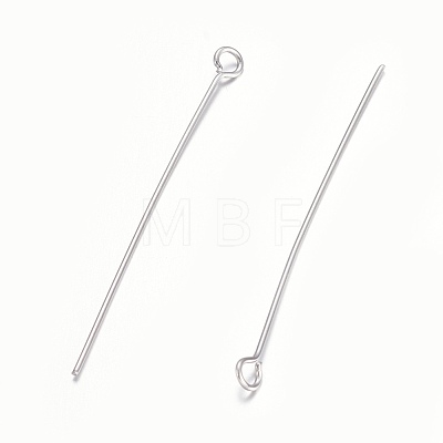 304 Stainless Steel Eye Pins STAS-O105-01P-0.6x40mm-1