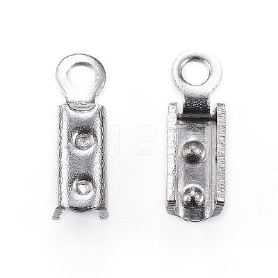 304 Stainless Steel Folding Crimp Ends STAS-P107-06-1